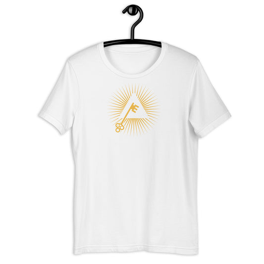 Master Key Logo Only - White Unisex t-shirt